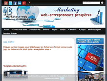 Tablet Screenshot of marketeur-web.com